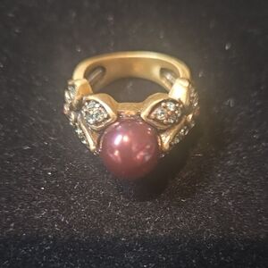 Heidi Daus Purple Pearl With Swarovski Accents